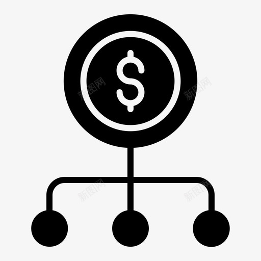 美元硬币流通svg_新图网 https://ixintu.com 美元 硬币 流通 连接 连接管 管理 货币
