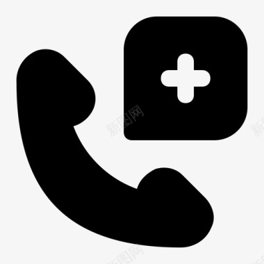 医疗呼叫紧急情况电话图标