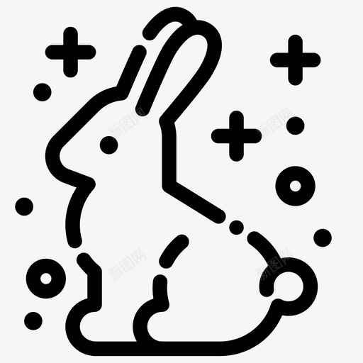巧克力兔子糖果复活节svg_新图网 https://ixintu.com 兔子 巧克力 复活节 糖果