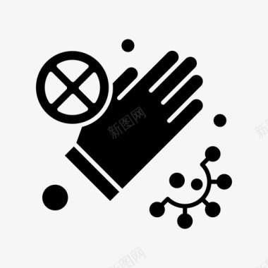 手套清洁工业图标