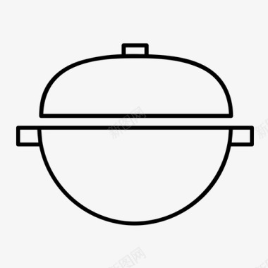 烧烤架烧烤烹饪图标