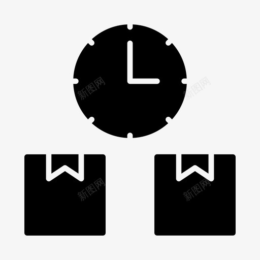 包时间礼品包svg_新图网 https://ixintu.com 包时间 时间 礼品 包产品 产品 购买 交货 发货 物流 图示