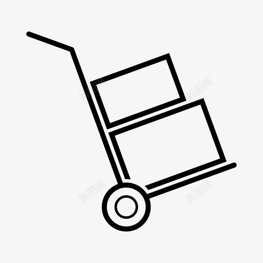 手推车搬运送货svg_新图网 https://ixintu.com 手推车 搬运 送货 运输