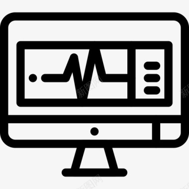报告计算机医疗热线图标