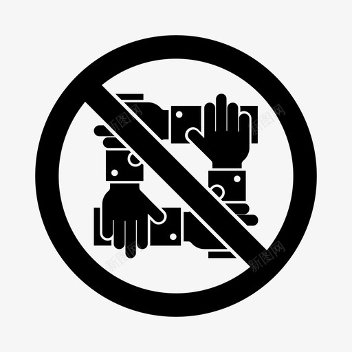 禁止触摸禁止手svg_新图网 https://ixintu.com 保护 禁止 触摸 请勿用手触摸