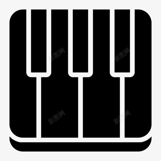 钢琴古典音乐键盘svg_新图网 https://ixintu.com 钢琴 古典音乐 键盘 琴键 乐器 雕文