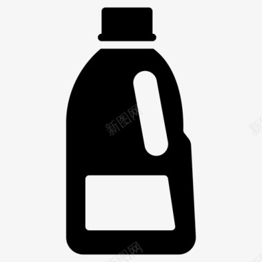 奶瓶塑料瓶食品雕文图标