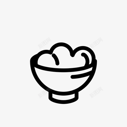 碗早餐陶瓷svg_新图网 https://ixintu.com 早餐 陶瓷