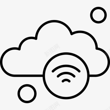 wifi云天气图标