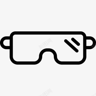 眼睛安全眼镜防护图标