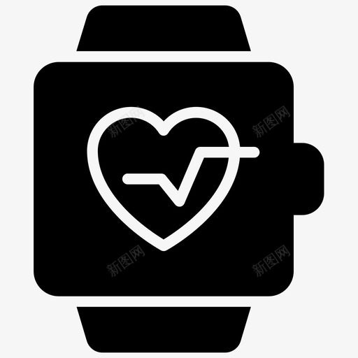运动手表脉搏手表智能手表svg_新图网 https://ixintu.com 手表 运动 脉搏 智能 心率 测量 健身 雕文