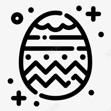 复活节彩蛋基督教节日图标