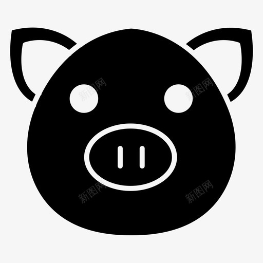 猪脸小猪小猪银行svg_新图网 https://ixintu.com 猪脸 小猪 银行 农业 园艺