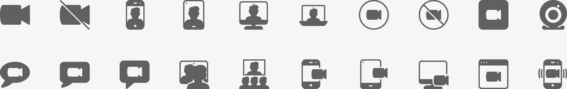 iconVideoConference视频会议图标常用小图标png免抠素材_新图网 https://ixintu.com 图标 视频会议 常用