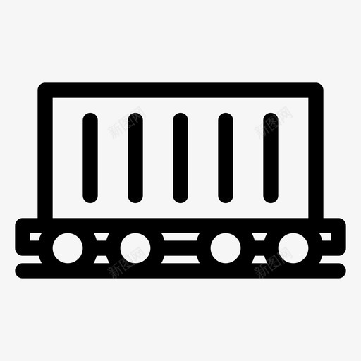 火车货物集装箱物流svg_新图网 https://ixintu.com 火车 货物 集装箱 物流运输 物流 交货