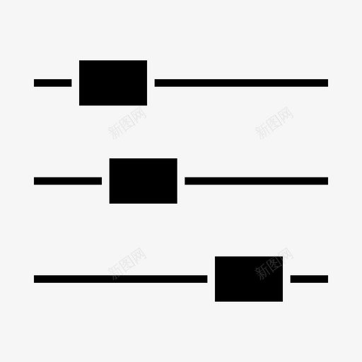 均衡器拍选项svg_新图网 https://ixintu.com 均衡器 选项 设置 技术 数字 符号