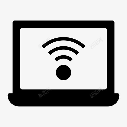 wifi互联网在线svg_新图网 https://ixintu.com 互联网 在线 网络 网络互联 通信