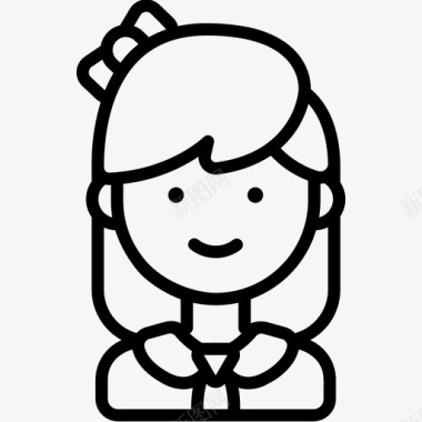 女孩时尚女性图标
