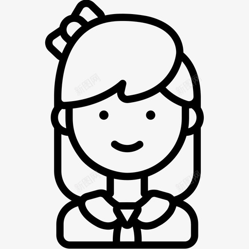 女孩时尚女性svg_新图网 https://ixintu.com 女孩 时尚 女性 性别 别人 学校 用品