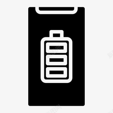 智能手机电池容量充电器图标