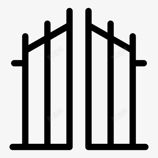 门通道建筑物svg_新图网 https://ixintu.com 通道 建筑物 栅栏 花园 庭院 家中
