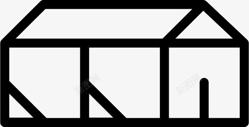 马厩谷仓建筑svg_新图网 https://ixintu.com 中世纪 马厩 谷仓 建筑 房屋 结构 村庄