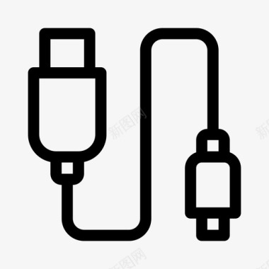 usb线充电器连接器图标