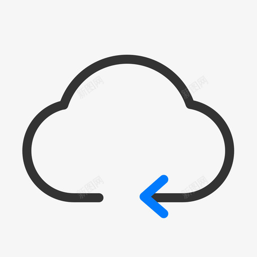 云端更新svg_新图网 https://ixintu.com 云端 更新 线性 扁平 简约 商务 圆润 方正