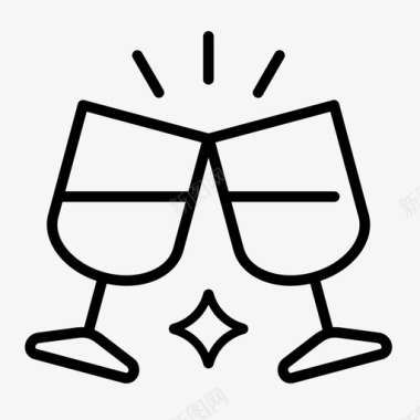 喝酒酒吧干杯图标