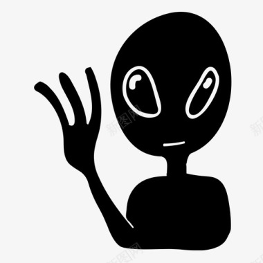 外星人科幻太空图标