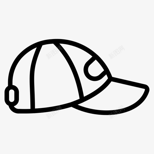 帽子棒球帽运动帽svg_新图网 https://ixintu.com 帽子 棒球 运动 衣服