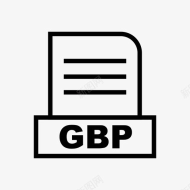 gbp文档文件图标