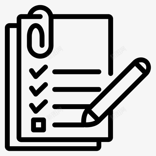 清单业务货币svg_新图网 https://ixintu.com 货币 清单 业务 财务 办公室