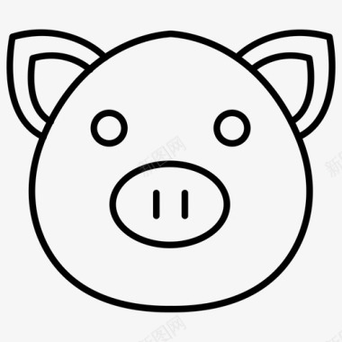 猪脸小猪小猪银行图标