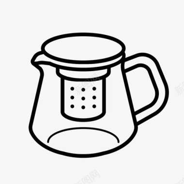 茶壶过滤器厨房图标