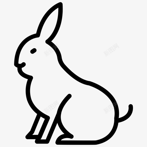 兔子小兔子动物svg_新图网 https://ixintu.com 兔子 小兔 动物