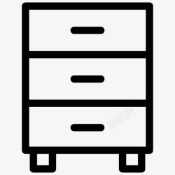 家具透明底图片抽屉底柜家具高清图片