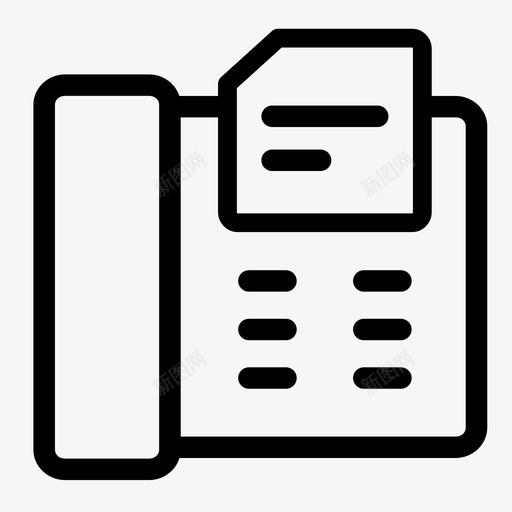 传真传真机联系方式svg_新图网 https://ixintu.com 传真 传真机 联系方式