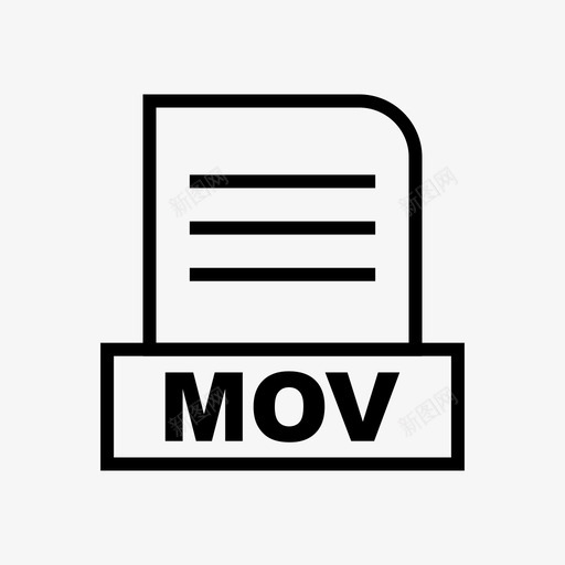 mov文档文件svg_新图网 https://ixintu.com 格式 文件 文档