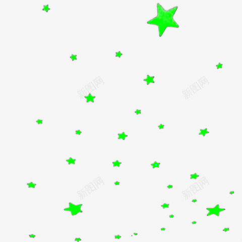 手绘矢量绿色五角形漂浮物png免抠素材_新图网 https://ixintu.com 手绘 绿色 矢量 五角形 无序 排列 漂浮物