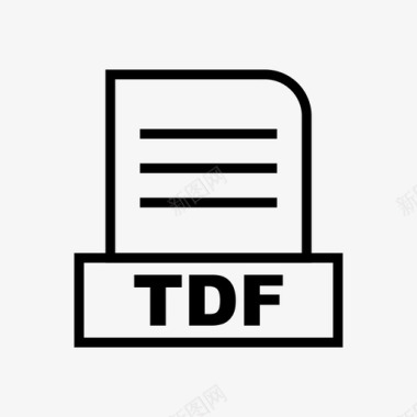tdf文档文件图标