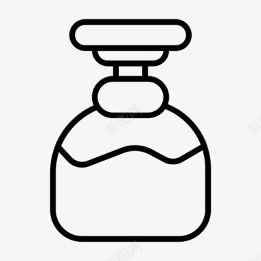 喷雾瓶子清洁剂图标