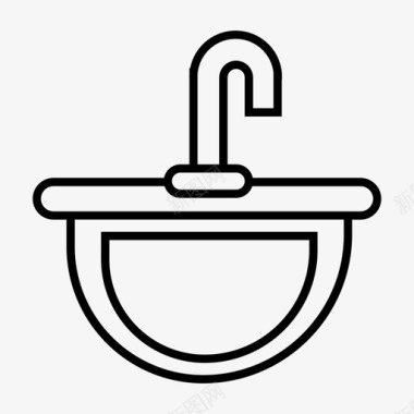 水槽浴缸清洁图标