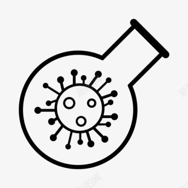 佛罗伦萨瓶细菌科学图标