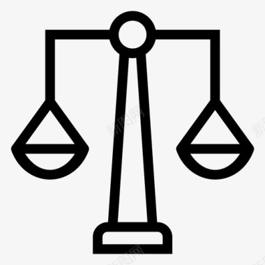 法律平衡平等图标