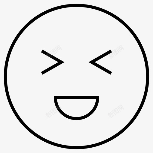 开心脸笑svg_新图网 https://ixintu.com 开心 笑笑 笑脸 表情 犀利