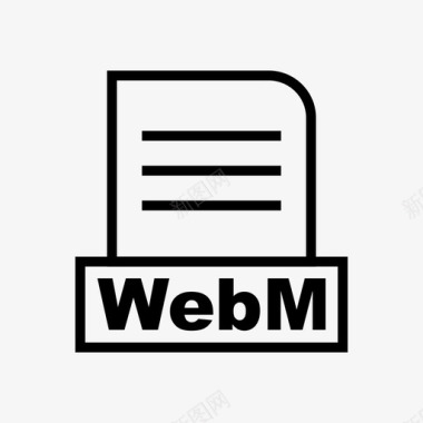 webm文档文件图标