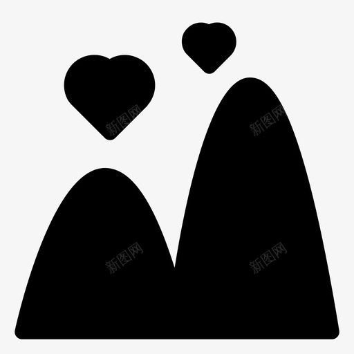 山礼物心svg_新图网 https://ixintu.com 浪漫 礼物 心爱 甜蜜