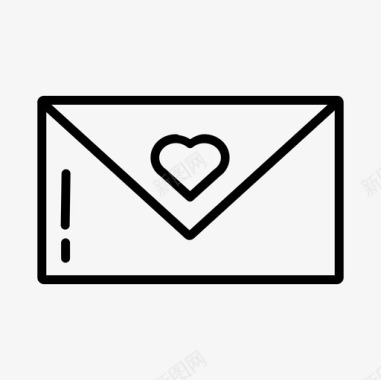 爱情信封信件信息图标