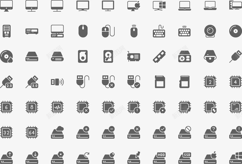 iconDesktopampComputers常用小图标png免抠素材_新图网 https://ixintu.com 常用 图标